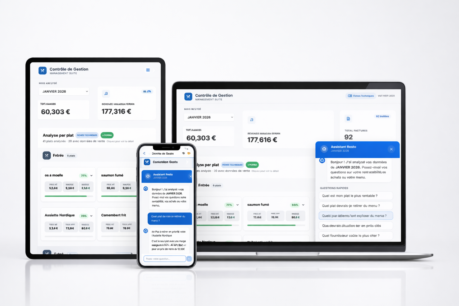 Polaris IA — dashboard multi-devices